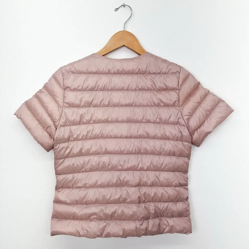 Uniqlo Short Sleeve Packable Down Jacket - Dusty Pink - Picture 3 of 7